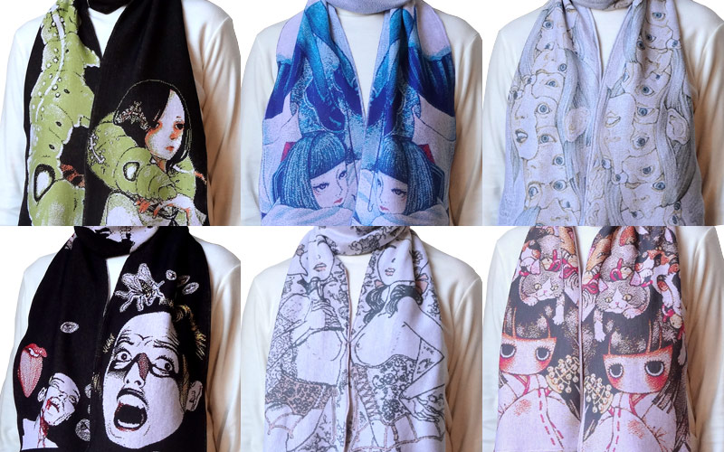 AkaTako Licensed Cotton Scarf Collection