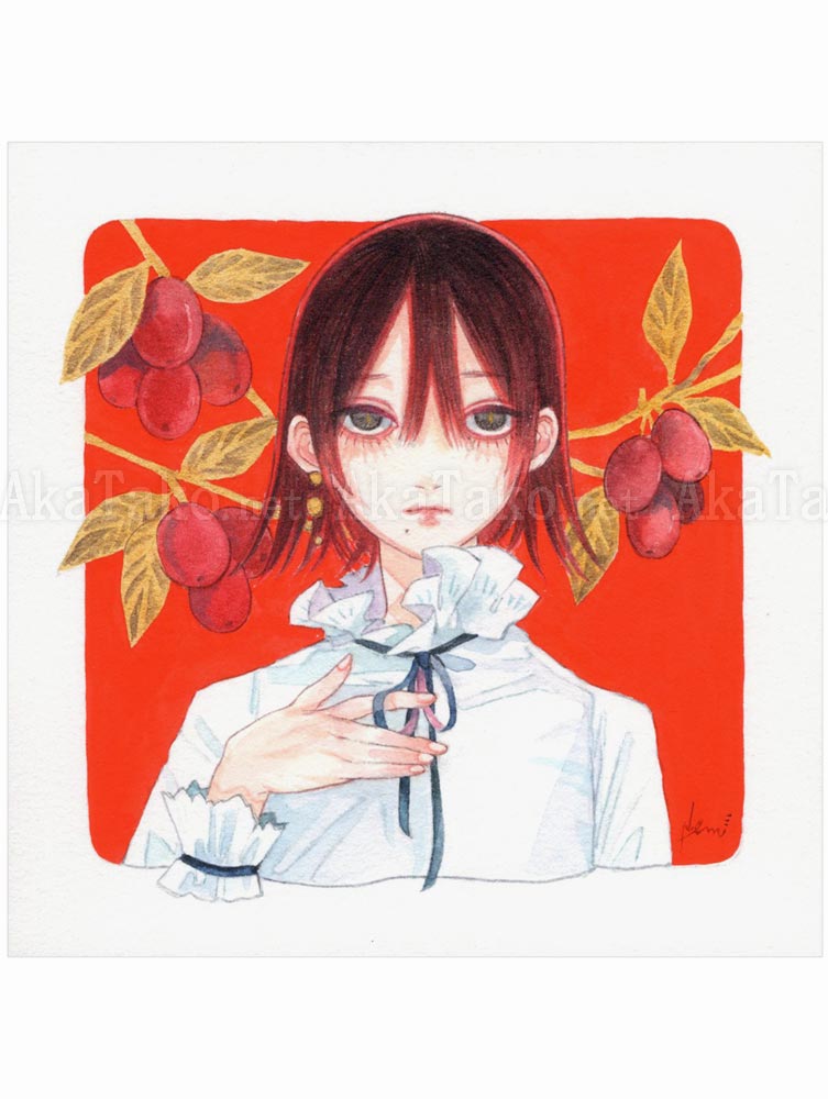 Em Nishizuka Original Painting Red Window