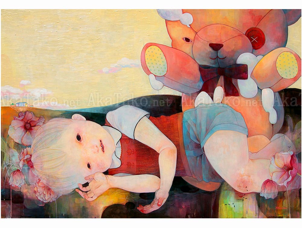 Hikari Shimoda Funeral of Character painting