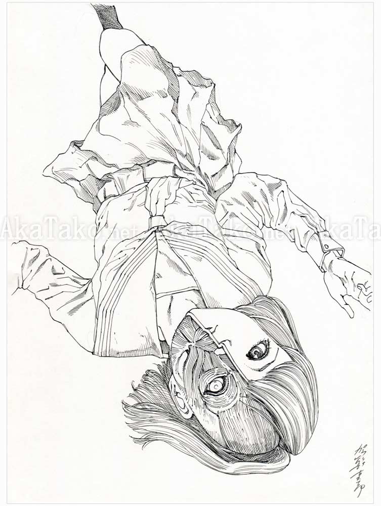 Shintaro Kago Black and White Original Drawing 4