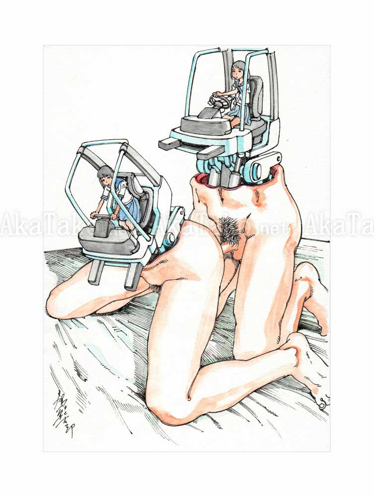 Shintaro Kago Erotic Original Painting 10