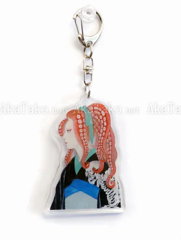 Akiko Ijichi AkaTako Acrylic Keychain - front side