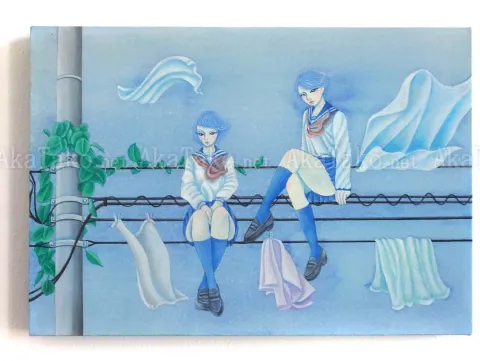 Chika Yamada Mini Original Painting Laundry