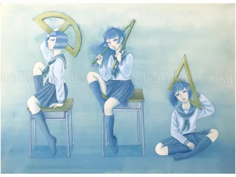 Chika Yamada Combat Class Original Painting