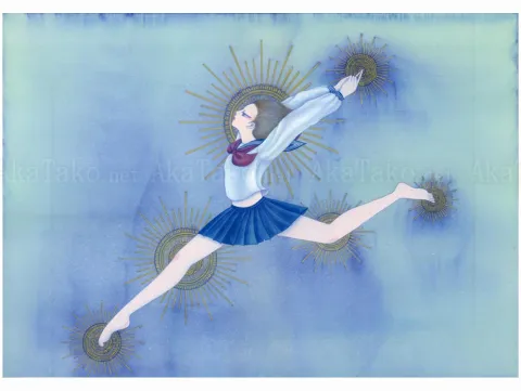 Chika Yamada Jump Original Painting