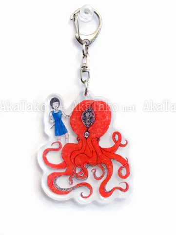 Daisuke Ichiba AkaTako Acrylic Keychain - front side