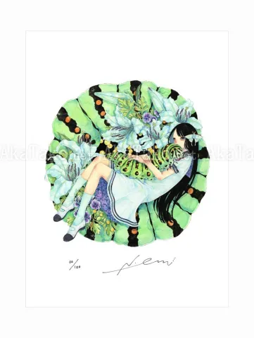 Em Nishizuka Giclee Print Eggshell