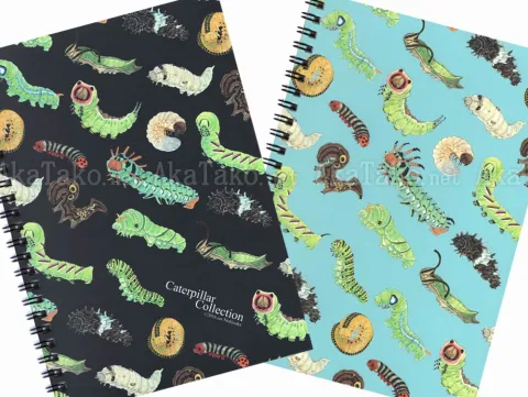 Em Nishizuka Spiral Notebook - Black OR Blue