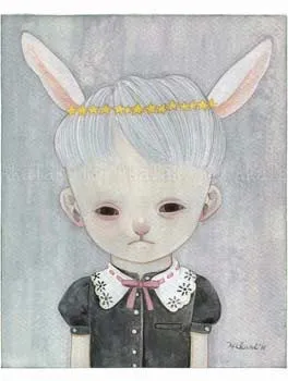 Hikari Shimoda Rabbit Girl 2011 painting