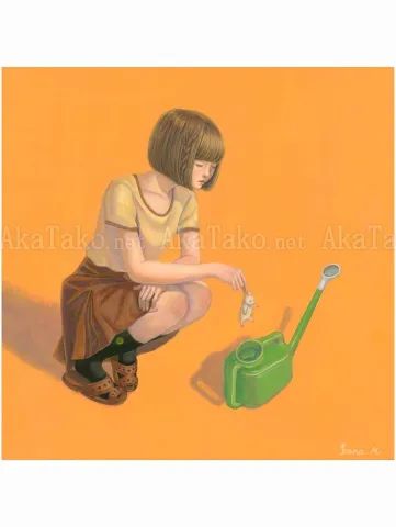 Kana Miyamoto Original Painting What Happened After School
