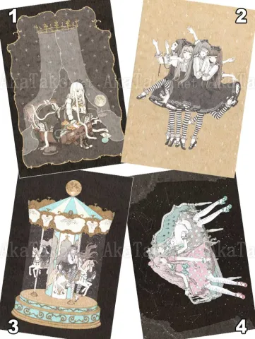 Kira Imai Postcard Group 3 from Gekko Shoujo
