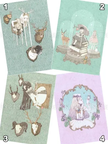 Kira Imai Postcard Group 4 from Gekko Shoujo