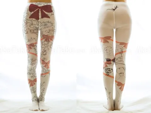 Makiko Sugawa TOKONE tights Secret Phone - front and back