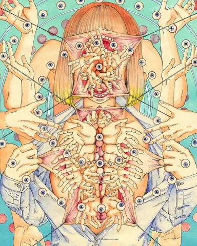 Shintaro Kago print Senju Kannon SIGNED