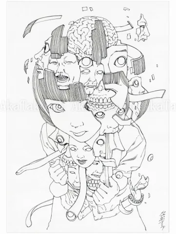 Shintaro Kago Black & White original 13