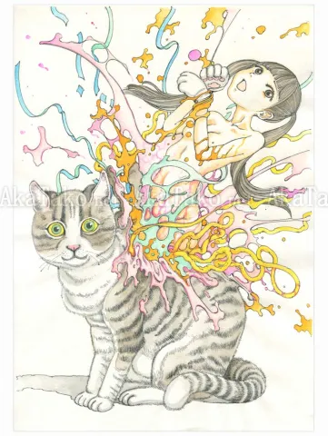 Shintaro Kago Funny Girl 109 original painting