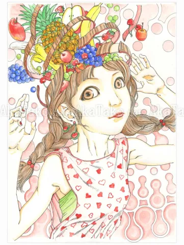 Shintaro Kago Funny Girl 114 original painting