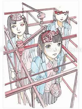 Shintaro Kago Funny Girl 54 original painting