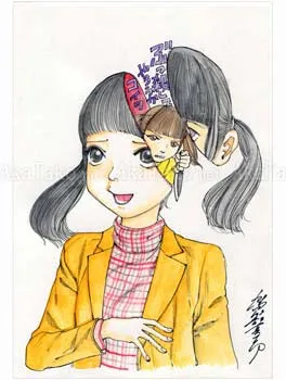 Shintaro Kago Funny Girl 80 original painting