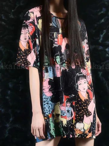 Suehiro Maruo MEEWEE Shoujo Tsubaki big tee - front view