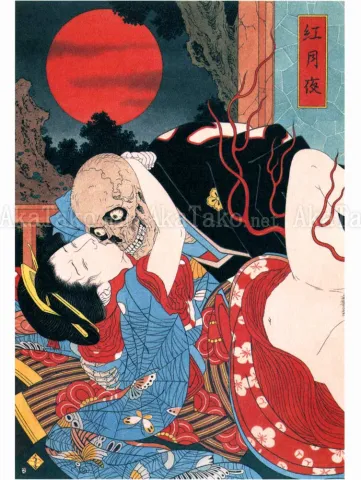 Takato Yamamoto Night of the Scarlet Moon original painting