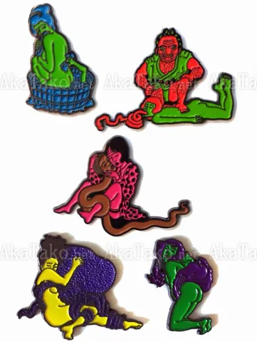 Toshio Saeki Enamel Pins
