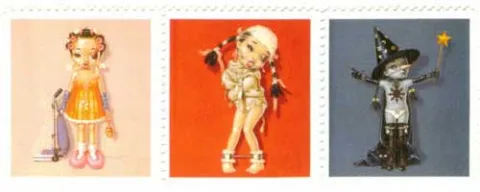 Trevor Brown Lil' Miss Sticky Kiss Stamp Set