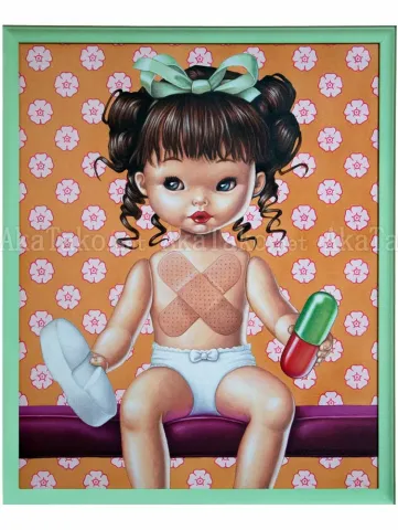 Trevor Brown Pill Baby original painting