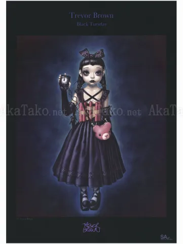 Trevor Brown Girls War poster Black Tuesday SIGNED