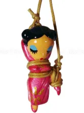 Chinese Lady One Leg Up Kinbaku Charm front