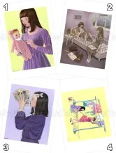 Kana Miyamoto Postcard Group 1