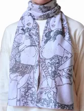 Makiko Sugawa Cotton Scarf