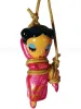 Chinese Lady One Leg Up Kinbaku Charm front