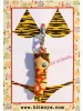 Tiger Lady Bikini Kinbaku Charm on display card