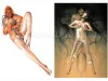 Hajime Sorayama Postcard Set 001 - cards 5 and 6