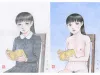 Jun Hayami Original Drawing Diptych