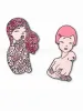 Makiko Sugawa Enamel Pin - Fall in Love OR Self-Absorption