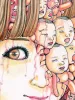 Shintaro Kago Funny Girl 98 original painting - detail