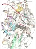 Shintaro Kago Original Painting Coffee Break