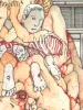 Shintaro Kago Original Miyazaki Butcher Shop - close up detail