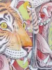 Shintaro Kago Poster Tiger SIGNED - actual photo close up detail
