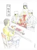 Shintaro Kago original painting Seppuku Sushi