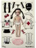 Trevor Brown Lil' Miss Sticky Kiss Paper Doll