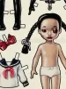 Trevor Brown Lil' Miss Sticky Kiss Paper Doll (detail)